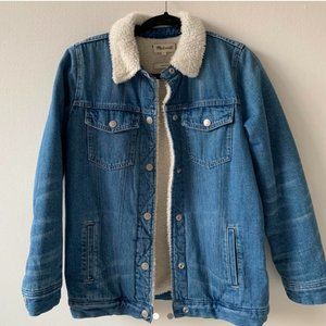 Madewell Oversized Jean Sherpa Jacket